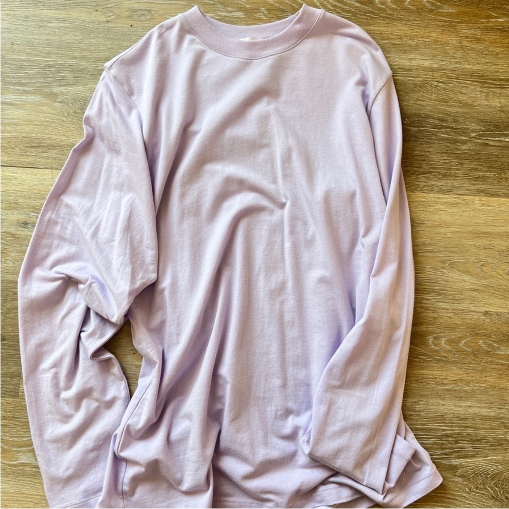 SKIMS NWT Long Sleeved Boyfriend Long Sleeve- Lily - Picture 5 of 6